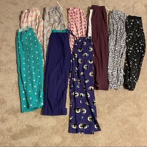 Bundle of 9 Pajama Pants